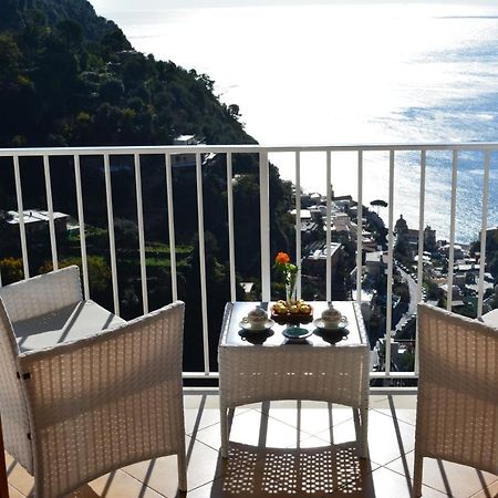 Casa Rossia Breathtaking Sea View Apartment In Positano Kültér fotó