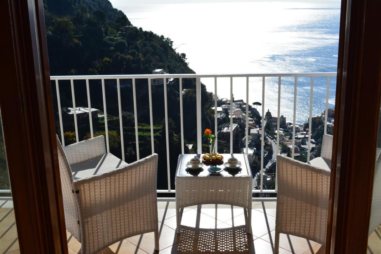 Casa Rossia Breathtaking Sea View Apartment In Positano Kültér fotó