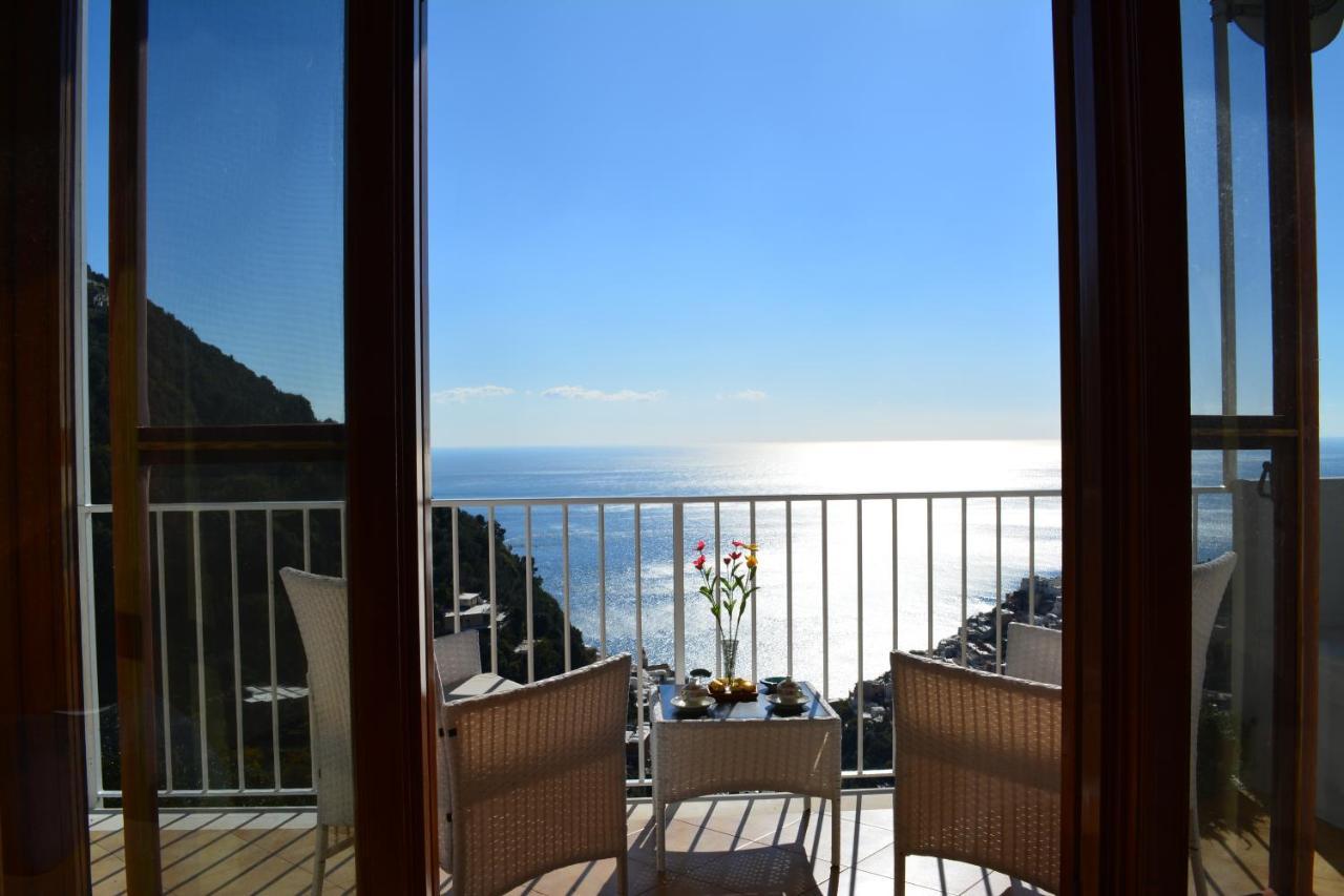 Casa Rossia Breathtaking Sea View Apartment In Positano Kültér fotó