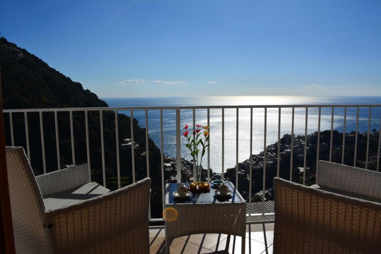 Casa Rossia Breathtaking Sea View Apartment In Positano Kültér fotó